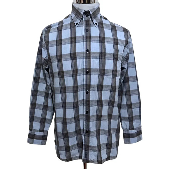 Tommy Hilfiger Button Down Plaid Shirt for Men Size M - Picture 1 of 11